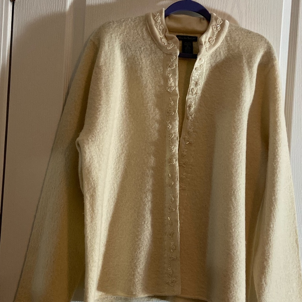 Ladies wool sweater by Alexandria Bartlett